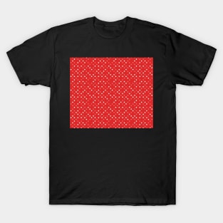 Red White Polka Dots Cute Pattern T-Shirt